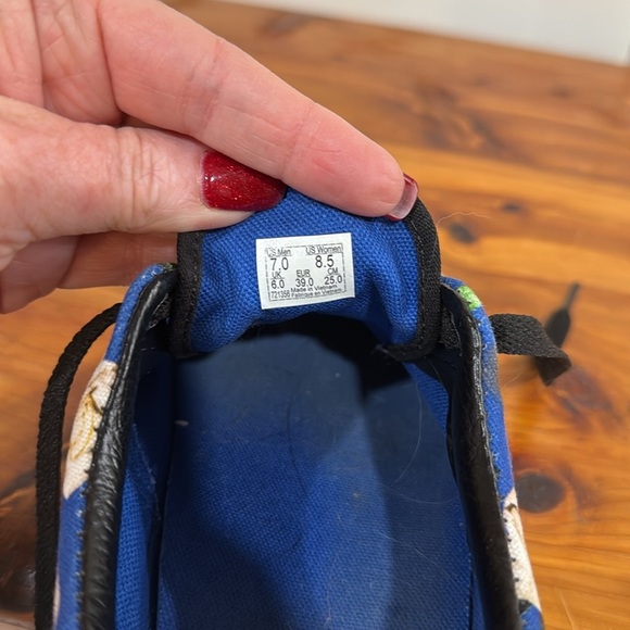 Vans Era Skate Shoes in Romantic Blue Floral - Picture 7 of 7